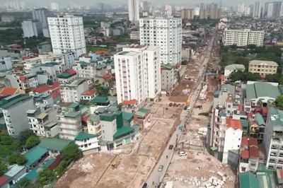 Dự án mở rộng đường Lĩnh Nam tăng tốc giải phóng mặt bằng