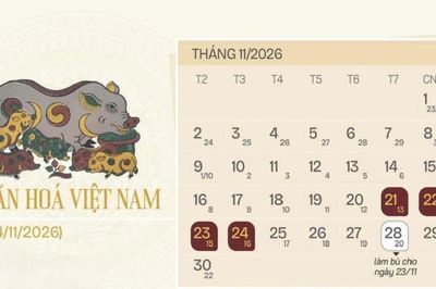 Trình Chính phủ phương án Nghỉ Ngày Văn hóa Việt Nam 4 ngày liên tiếp năm 2026