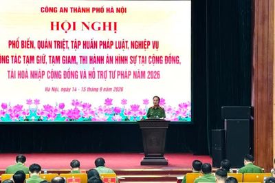 Công an Hà Nội tổ chức tập huấn về công tác tạm giữ, tạm giam, thi hành án hình sự