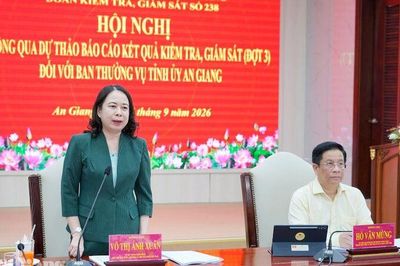 Phó Chủ tịch nước Võ Thị Ánh Xuân: An Giang cần bảo đảm tăng trưởng bền vững, đồng đều