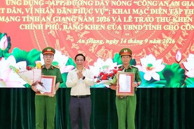 Công an An Giang được Phó Thủ tướng Thường trực Chính phủ gửi thư khen