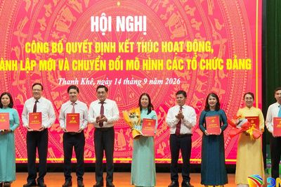 Thanh Khê thành lập 11 chi bộ phòng, ban chuyên môn trực thuộc Đảng ủy phường