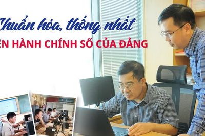 Chuẩn hóa, thống nhất nền hành chính số của Đảng