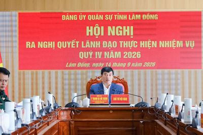 Đảng ủy Quân sự tỉnh quyết tâm hoàn thành tốt nhiệm vụ năm 2026