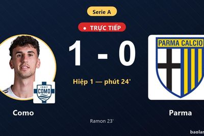 TRỰC TIẾPTrực tiếp Como vs Parma: Hiệp 2 bắt đầu, Como dẫn 1-0