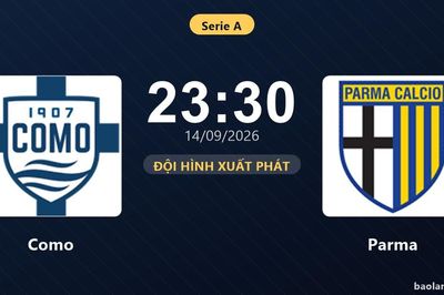 TRỰC TIẾPTrực tiếp Como vs Parma: Đội hình xuất phát