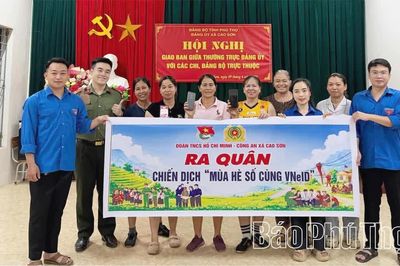 Sôi nổi màu áo xanh tình nguyện ở Cao Sơn