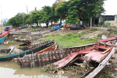 Nghệ An: Tàu hỏng bủa vây khu neo đậu Lạch Vạn