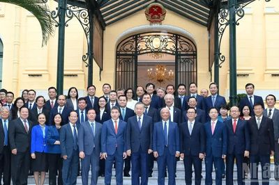 [Ảnh] Tổng Bí thư, Chủ tịch nước Tô Lâm gặp mặt đại biểu Ban Chấp hành Liên hiệp các tổ chức hữu nghị Việt Nam khóa VII