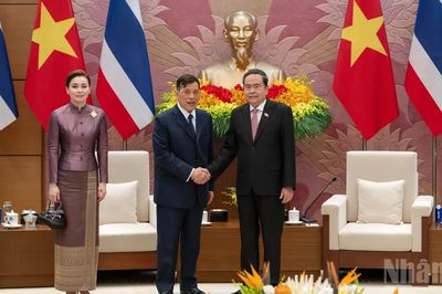 [Ảnh] Chủ tịch Quốc hội Trần Thanh Mẫn hội kiến Nhà vua Vương quốc Thái Lan Maha Vajiralongkorn Phra Vajiraklaochaoyuhua và Hoàng hậu