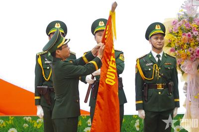 Ban chỉ huy BĐBP tỉnh Quảng Ngãi đón nhận Huân chương Chiến công hạng Ba