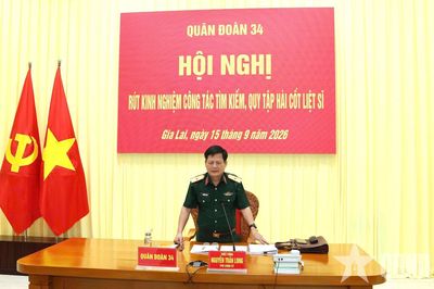 Quân đoàn 34 rút kinh nghiệm công tác tìm kiếm, quy tập hài cốt liệt sĩ