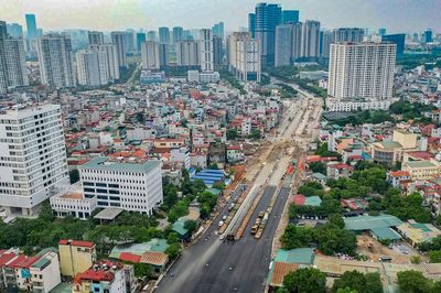 Cận cảnh công trường Vành đai 2,5 Hà Nội chạy đua tiến độ để thông xe kỹ thuật dịp 10/10