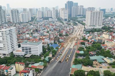 Cận cảnh công trường Vành đai 2,5 Hà Nội chạy đua tiến độ để thông xe kỹ thuật dịp 10/10