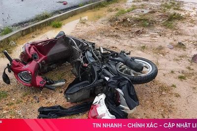 Xe tải va chạm xe máy, 2 học sinh ở Hà Tĩnh tử vong