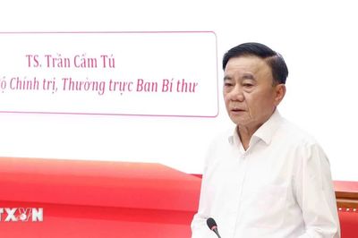 Thường trực Ban Bí thư Trần Cẩm Tú trao đổi chuyên đề về xây dựng Đảng với các Ủy viên Trung ương Đảng khóa XIV
