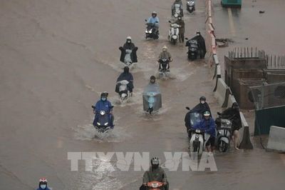 Từ đêm 17/9, mưa lớn trên khu vực Bắc Bộ, Thanh Hóa và Nghệ An giảm dần