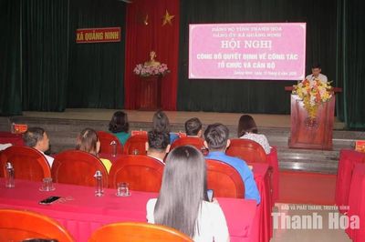 Xã Quảng Ninh kết thúc hoạt động hai đảng bộ cơ sở