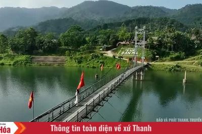 Cầu treo bản Mạ - nhịp nối mở lối cho bản làng bên sông Chu