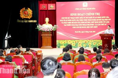Sinh hoạt chuyên đề dành cho cán bộ đoàn, hội chủ chốt Công an tỉnh