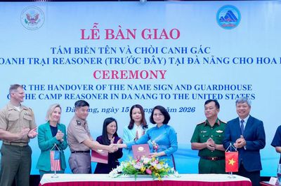 Đà Nẵng bàn giao hiện vật của doanh trại Reasoner trước đây cho Hoa Kỳ