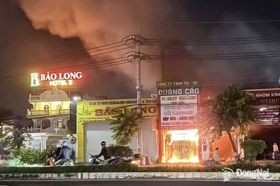 Kịp thời khống chế đám cháy ở phường Xuân Lộc