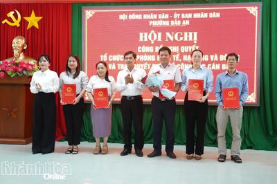 Phường Bảo An kiện toàn tổ chức, nhân sự các phòng chuyên môn