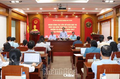 Sở Giáo dục và Đào tạo tỉnh Khánh Hòa làm việc với UBND phường Nha Trang