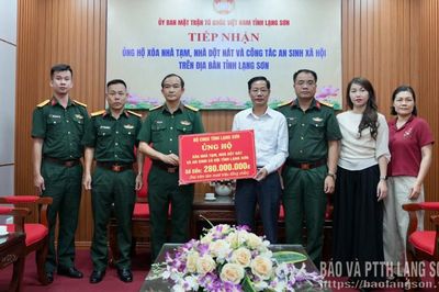 Tiếp nhận trên 850 triệu đồng ủng hộ chương trình xóa nhà tạm, nhà dột nát, công tác an sinh xã hội