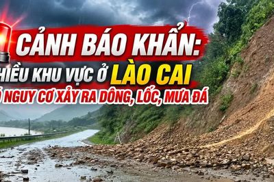 Cảnh báo khẩn: Nhiều khu vực ở Lào Cai có nguy cơ xảy ra dông, lốc, mưa đá