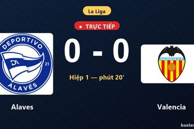 TRỰC TIẾPTrực tiếp Alaves vs Valencia: Valencia bị VAR từ chối bàn thắng