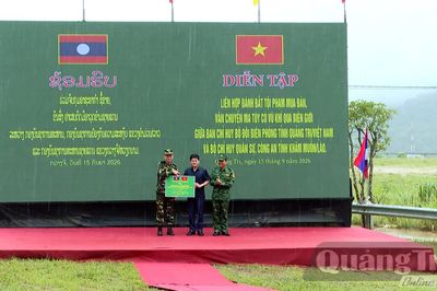 Diễn tập liên hợp đánh bắt tội phạm mua bán, vận chuyển ma túy có vũ khí qua biên giới