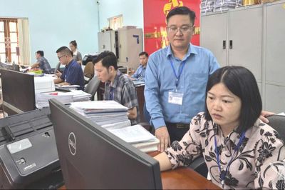 Tăng tốc về đích Chiến dịch 180 ngày xây dựng cơ sở dữ liệu đất đai
