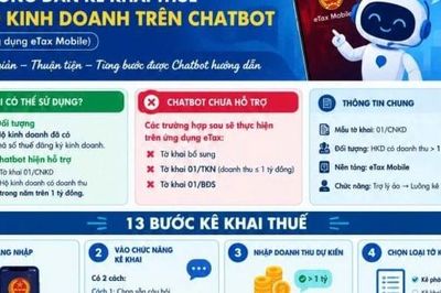 Hộ kinh doanh có thể kê khai thuế trên Chatbot tại ứng dụng eTax Mobile