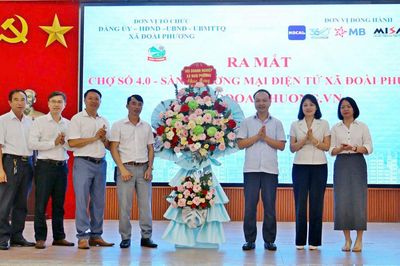 Xã Đoài Phương đưa sản phẩm lên chợ số