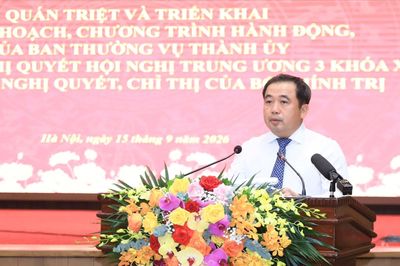 Thủ đô phải là nơi để Nghị quyết Trung ương thấm sâu từng ngành, lĩnh vực