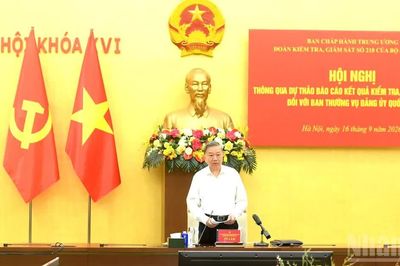 [Ảnh] Tổng Bí thư, Chủ tịch nước Tô Lâm chủ trì Hội nghị thông qua kết quả kiểm tra giám sát đối với Ban Thường vụ Đảng ủy Quốc hội