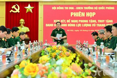 Đại tướng Nguyễn Trọng Nghĩa chủ trì phiên họp Hội đồng Thi đua - Khen thưởng Bộ Quốc phòng