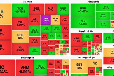 VN-Index quay đầu giảm, SSB tăng trần phiên thứ 3