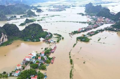 Ninh Bình khẩn trương triển khai ứng phó lũ trên sông Hoàng Long, sông Đáy