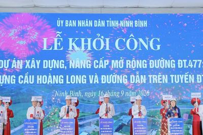 Ninh Bình: Khởi công dự án nâng cấp đường ĐT.477 gần 7.000 tỷ đồng
