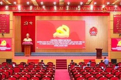 Tập huấn sử dụng phần mềm Cơ sở dữ liệu đảng viên 4.0 và Sổ tay đảng viên điện tử