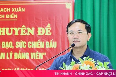 Thạch Xuân sinh hoạt chuyên đề nâng cao năng lực lãnh đạo của tổ chức đảng