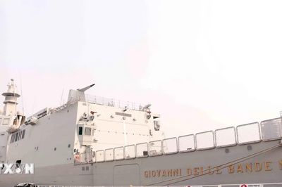 Tàu Hải quân Italy cập cảng Nhà Rồng-Khánh Hội, thăm hữu nghị TP Hồ Chí Minh