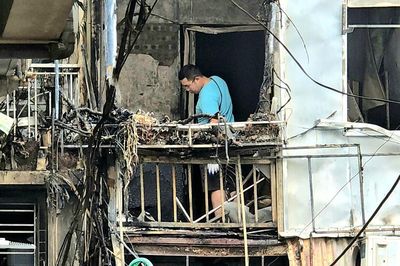 Hiện trường vụ cháy nhà 4 tầng khiến 5 người tử vong ở Hà Nội