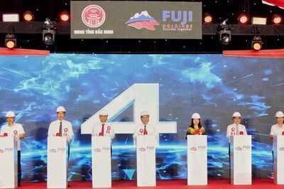 Khởi công dự án đầu tư Khu công nghiệp Việt Hàn mở rộng