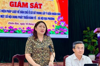 Giám sát việc lấy ý kiến nhân dân về phát triển kinh tế - xã hội tại xã Chiên Đàn