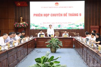 UBND tỉnh họp phiên chuyên đề tháng 9