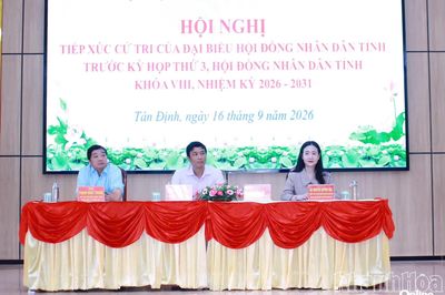 Đại biểu HĐND tỉnh Khánh Hòa tiếp xúc cử tri xã Tân Định