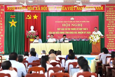Đại biểu HĐND tỉnh tiếp xúc cử tri xã Phước Dinh